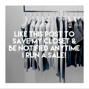 Bookmark My Page to follow my closet!!